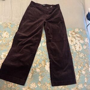 Paige Oxblood Cropped Corduroy Pants size 29 Nellie